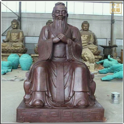 坐像孔子銅雕塑定制 坐像孔子銅雕塑定制