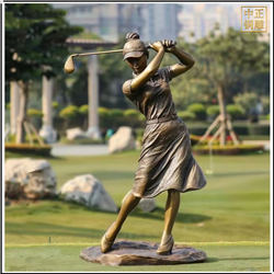 打高爾夫人物銅雕塑 打高爾夫人物銅雕塑