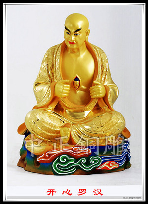 十八羅漢銅雕塑 十八羅漢銅雕塑