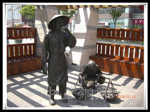 賣貨吆喝雕塑 賣貨吆喝雕塑