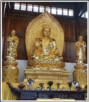 一佛二弟子銅像 一佛二弟子銅像