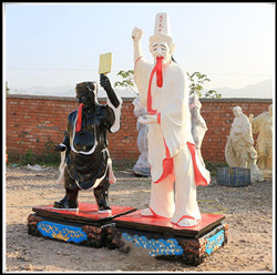 黑白無(wú)常雕塑|大型黑白無(wú)常雕塑 黑白無(wú)常雕塑|大型黑白無(wú)常雕塑