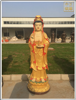 貼金觀音菩薩|觀音菩薩雕塑 貼金觀音菩薩|觀音菩薩雕塑