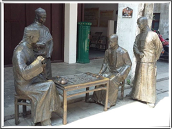 下棋文化主題雕塑 下棋文化主題雕塑
