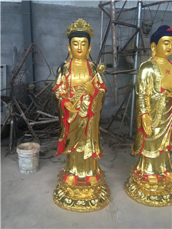 玻璃鋼貼金千手觀音 玻璃鋼貼金千手觀音