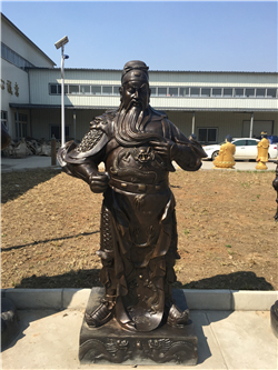鑄銅關(guān)羽雕塑 鑄銅關(guān)羽雕塑