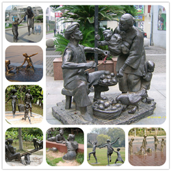 加工步行街人物雕塑 加工步行街人物雕塑