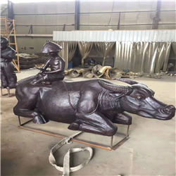 牧童騎牛銅雕 牧童騎牛銅雕