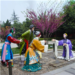 黃梅戲銅雕塑 黃梅戲銅雕塑